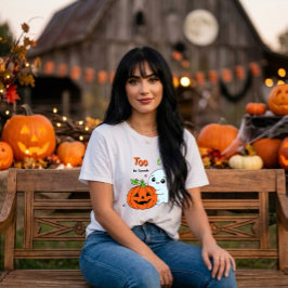 Camiseta Demasiado Lindo para Asustar – Fantasma de Hallowe