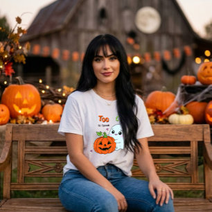 Camiseta Demasiado Lindo para Asustar – Fantasma de Hallowe