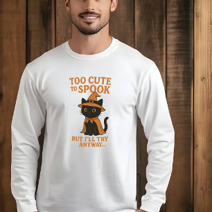 Camiseta Demasiado lindo para asustar pero lo intentaré de