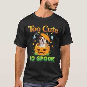 Camiseta Demasiado lindo para hablar Bulldog inglés Perro H