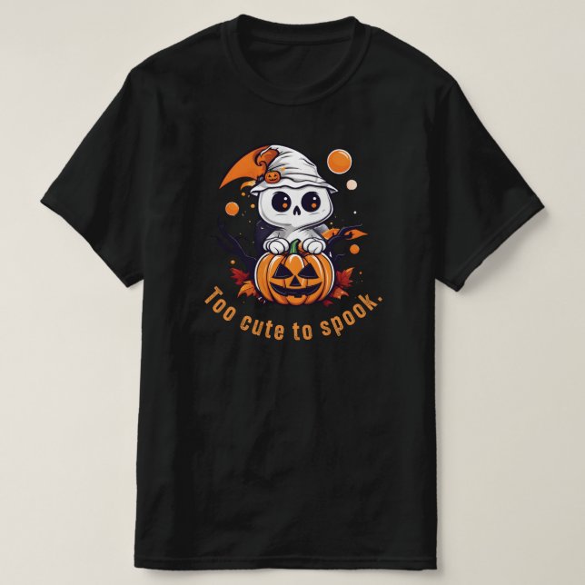 Camiseta Demasiado lindo para hablar | Cute Tee fantasma (Diseño del anverso)