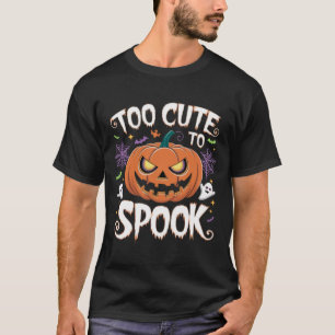 Camiseta Demasiado lindo para hablar el diseño de calabaza
