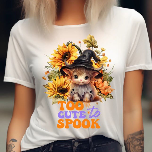 Camiseta Demasiado lindo para hablar una vaca de halloween- (Subido por el creador)