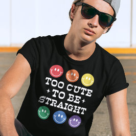 Camiseta Demasiado lindo para ser un orgullo gay directo, n
