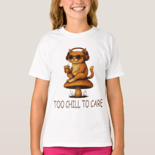 Camiseta Demasiado malo para preocuparse - Gato bajo-fierro