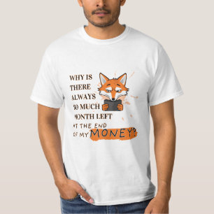Camiseta Demasiado mes, muy poco dinero