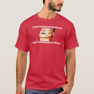 Camiseta Demasiado radio No hay suficientes inclinaciones d