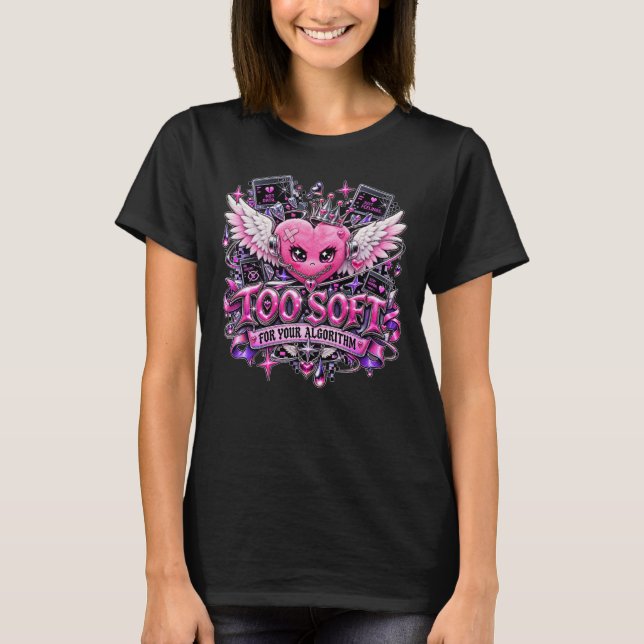 Camiseta Demasiado Suave para tu Algoritmo (Anverso)