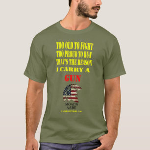 CAMISETA DEMASIADO VIEJO LUCHAR, DEMASIADO ORGULLOSO CORRER