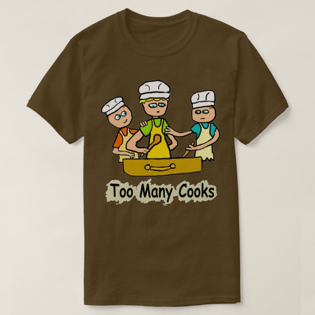 Camiseta Demasiados cocineros (Diseño del anverso)