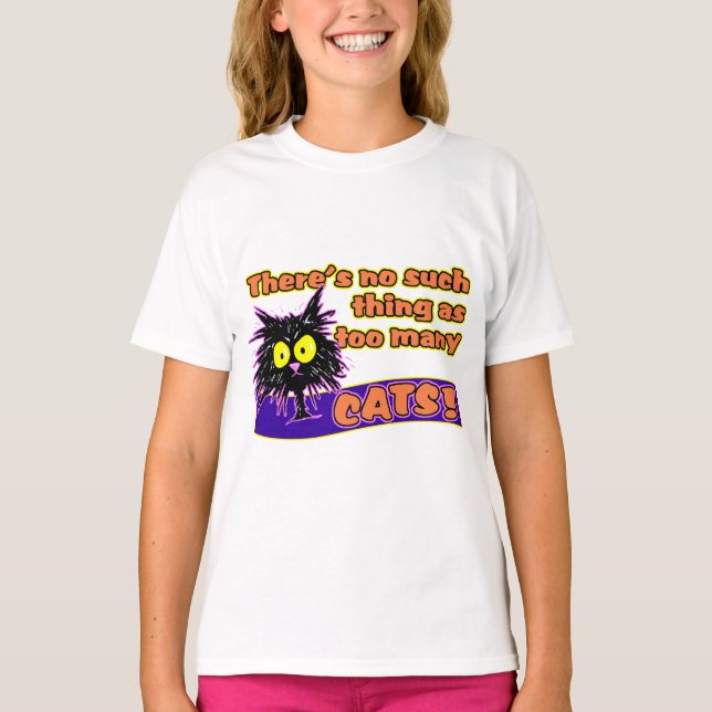 CAMISETA DEMASIADOS GATOS (Anverso)