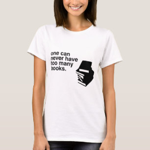 Camiseta demasiados libros