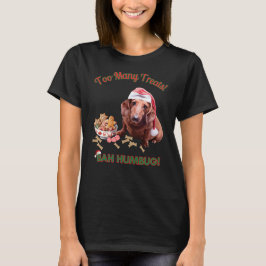 Camiseta Demasiados tratamientos, Bah Humbug Dachshund