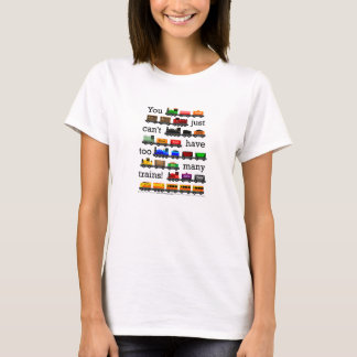 Camiseta ¡Demasiados trenes!