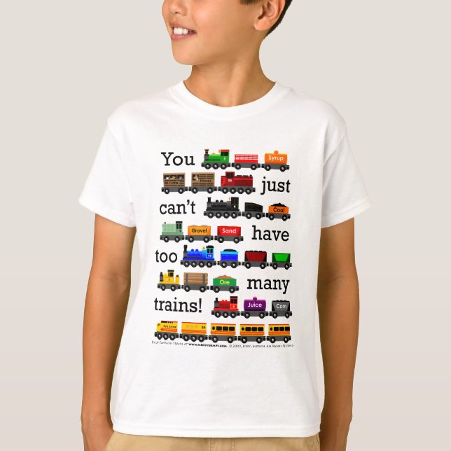 Camiseta Demasiados trenes (Anverso)