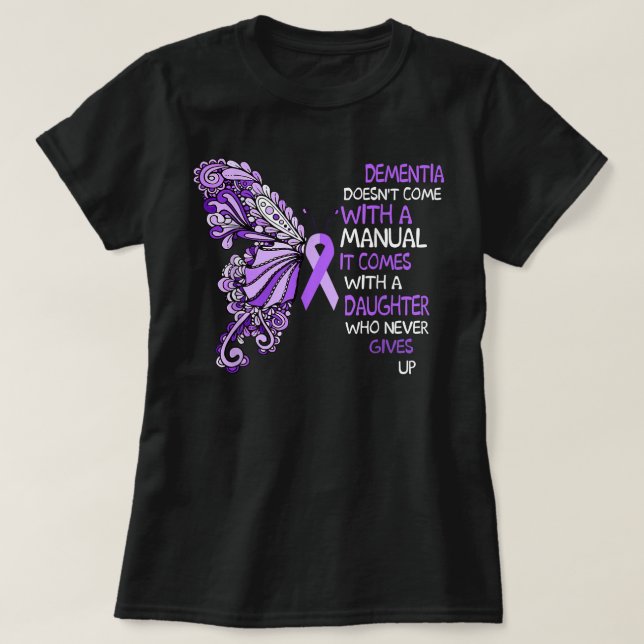 Camiseta Dementia no viene con manual (Diseño del anverso)