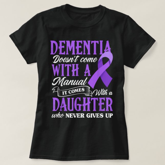 Camiseta Dementia no viene con manual (Diseño del anverso)
