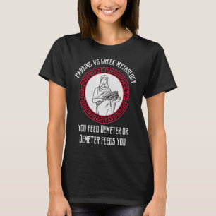 Camiseta Demeter el Dios griego y la historia de la mitolog