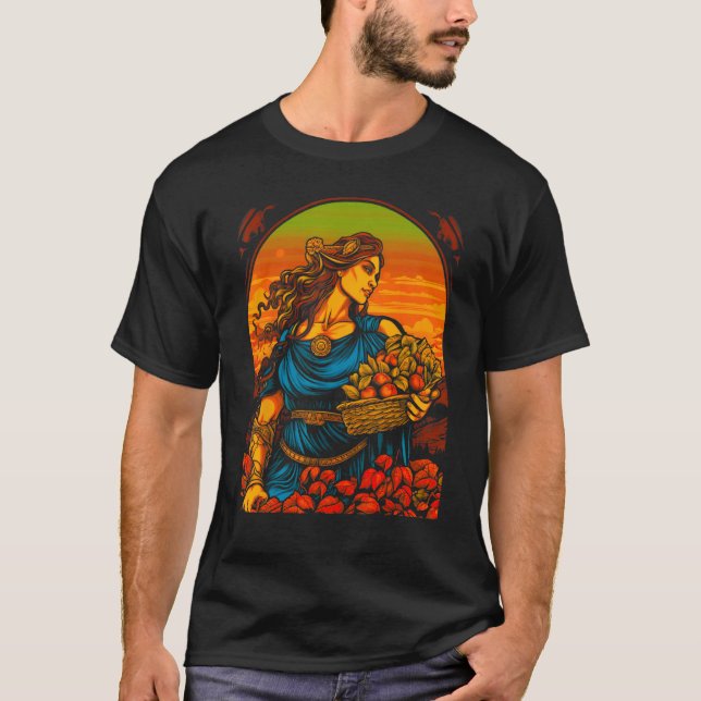 Camiseta Demeter Greek Mythology Goddess Harvester (Anverso)