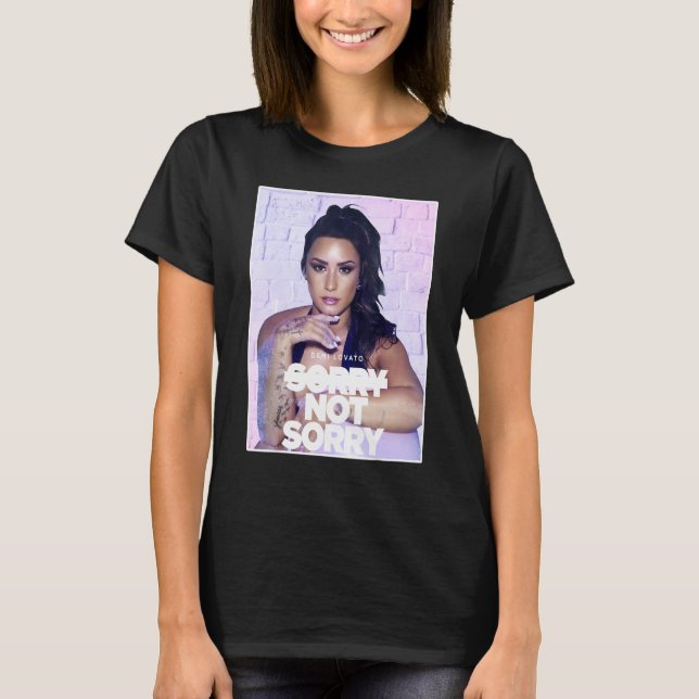 Camiseta Demi Love Music, arte estadounidense estresado (Anverso)