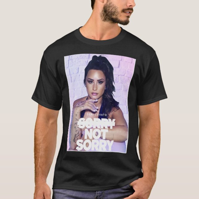 Camiseta Demi Love Music, arte estadounidense estresado (Anverso)