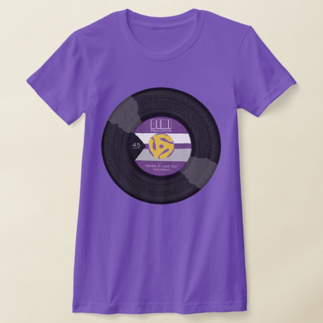 Camiseta Demi Records Demisexual Orgullo Vinyl LGBTQ (Distribución)