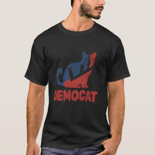 Camiseta Democat Funny Cat Ladies Kamala Harris Por Preside