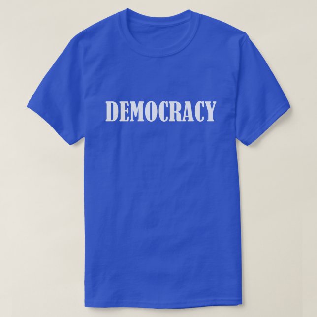 Camiseta Democracia (Diseño del anverso)