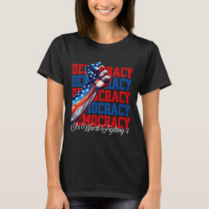 Camiseta Democracia anti-Trump vale la pena luchar 4