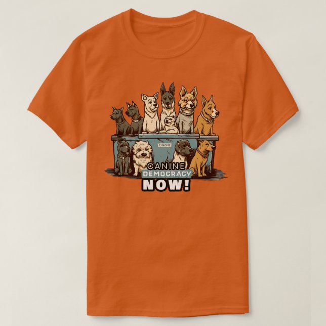 Camiseta Democracia canina ahora 2 (Diseño del anverso)