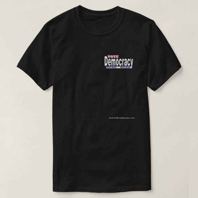 Camiseta Democracia de voto (Diseño del anverso)
