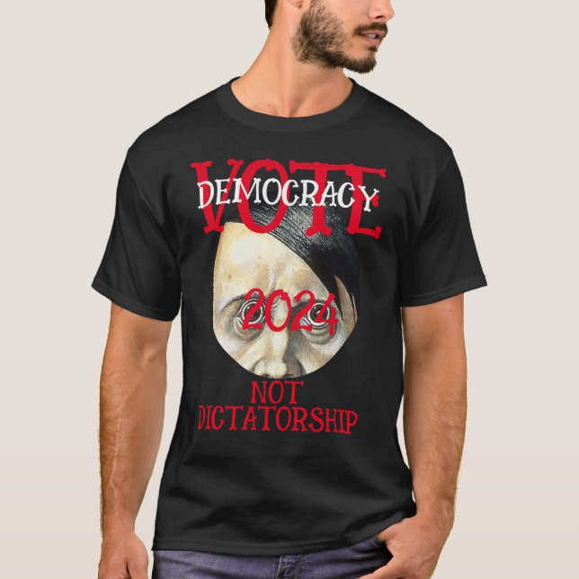 CAMISETA DEMOCRACIA DE VOTO NO DICTADURA 2024 (Anverso)