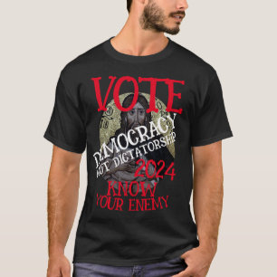 CAMISETA DEMOCRACIA DE VOTO NO DICTADURA 2024