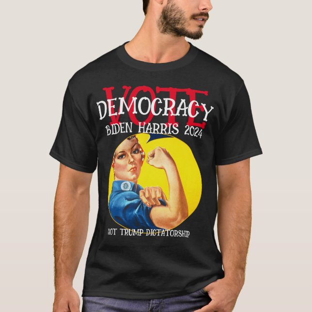CAMISETA DEMOCRACIA DE VOTO NO DICTADURA 2024 (Anverso)