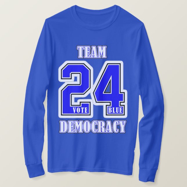 Camiseta Democracia del equipo #24 (Anverso del diseño)