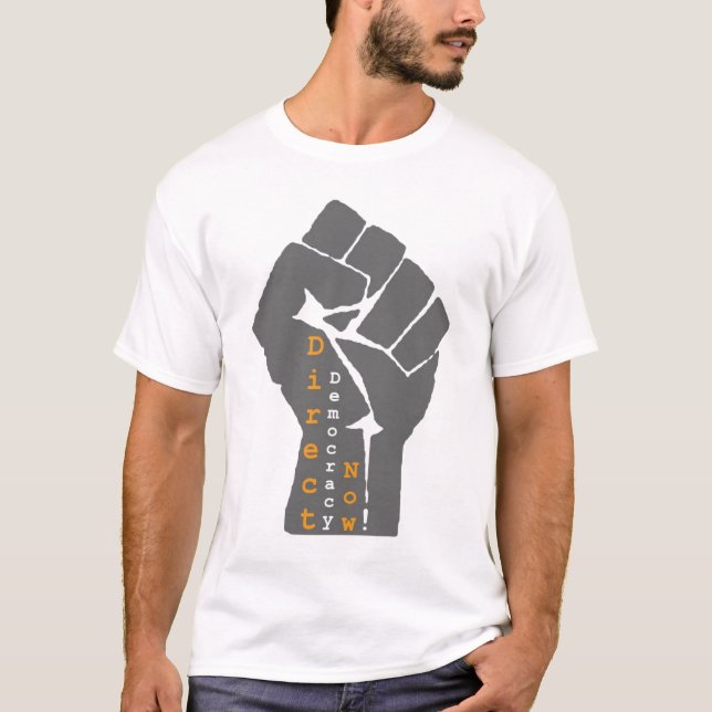 Camiseta Democracia directa ahora (Anverso)