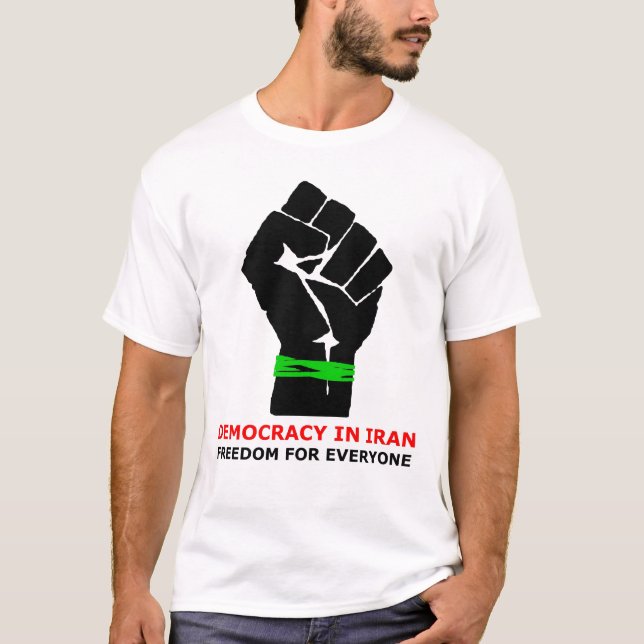 Camiseta Democracia en Irán (Anverso)