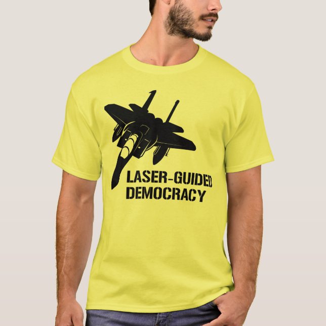 Camiseta Democracia/paz dirigidas por laser con potencia de (Anverso)