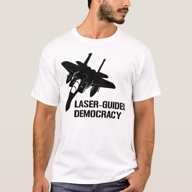 Camiseta Democracia/paz dirigidas por laser con potencia de (Anverso)