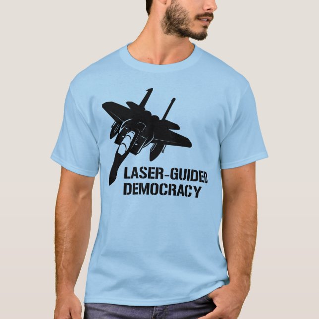 Camiseta Democracia/paz dirigidas por laser con potencia de (Anverso)