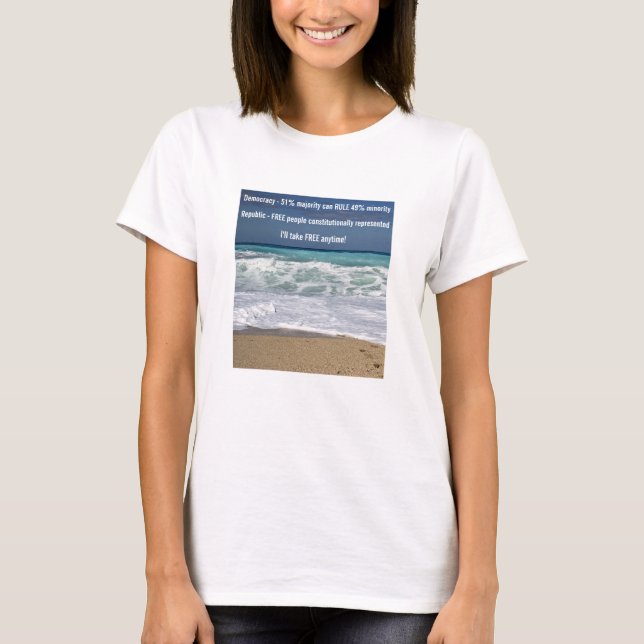 Camiseta Democracia vs República (camiseta ligera) (Anverso)