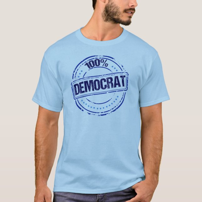Camiseta Demócrata 100% (Anverso)