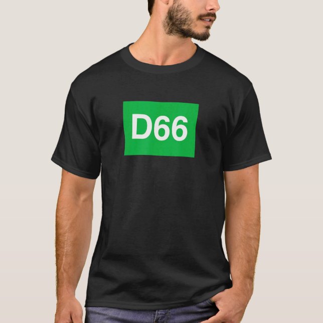 Camiseta Demócrata 66 (Anverso)