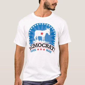 Camiseta ¡Demócrata! ¡Azul del voto!