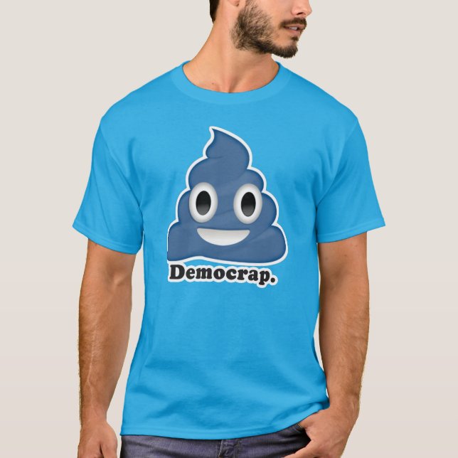 Camiseta Demócrata de la franja azul (Anverso)