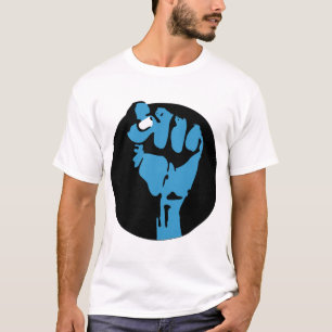 Camiseta demócrata de sangre azul : puño