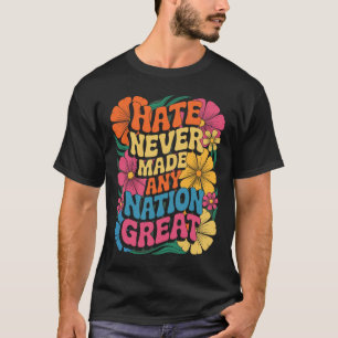 Camiseta Demócrata floral anti Trump presidente liberal 1