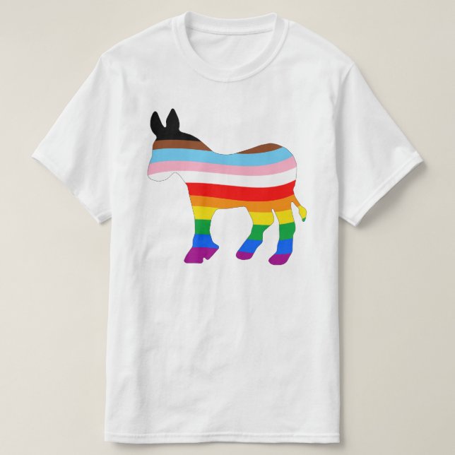 Camiseta Demócrata LGBTQ (Diseño del anverso)