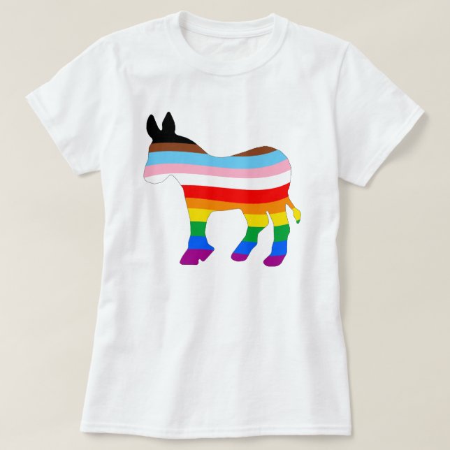 Camiseta Demócrata LGBTQ (Diseño del anverso)