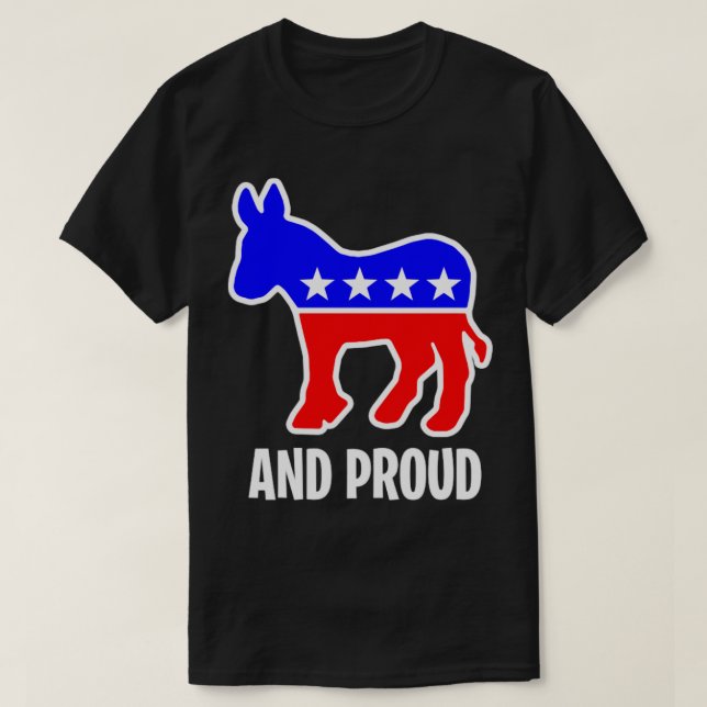 CAMISETA DEMÓCRATA Y ORGULLOSA (Diseño del anverso)